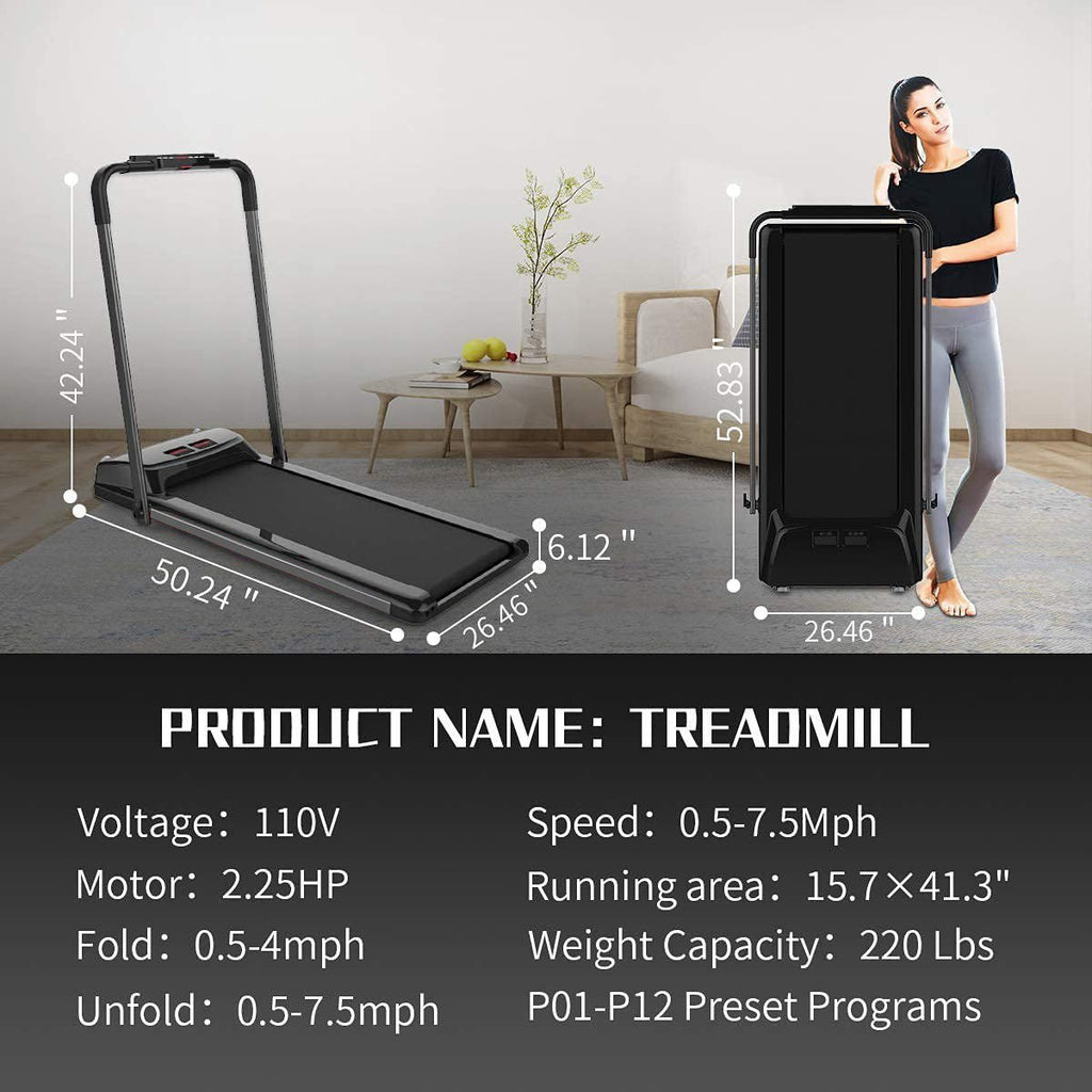 UnderDesk ™ - Home Foldable Portable Smart Treadmill - Cartnoova