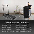 UnderDesk ™ - Home Foldable Portable Smart Treadmill - Cartnoova