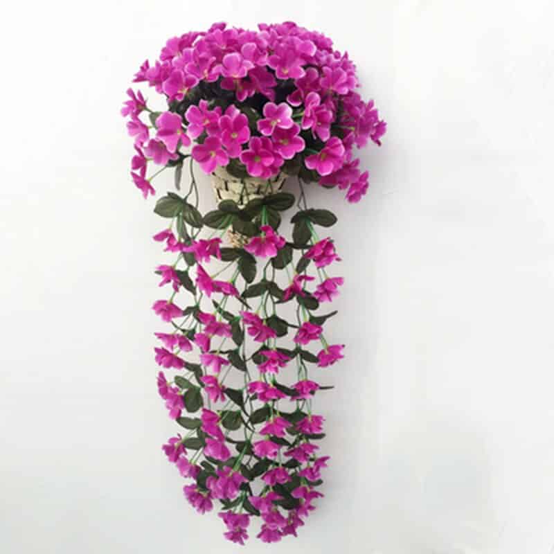 Vivid Artificial Hanging Orchid Bunch - Cartnoova