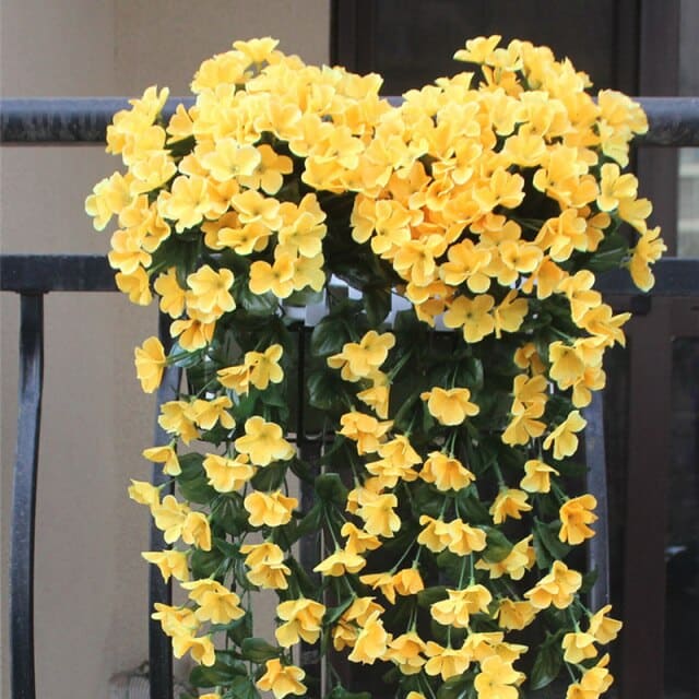 Vivid Artificial Hanging Orchid Bunch - Cartnoova