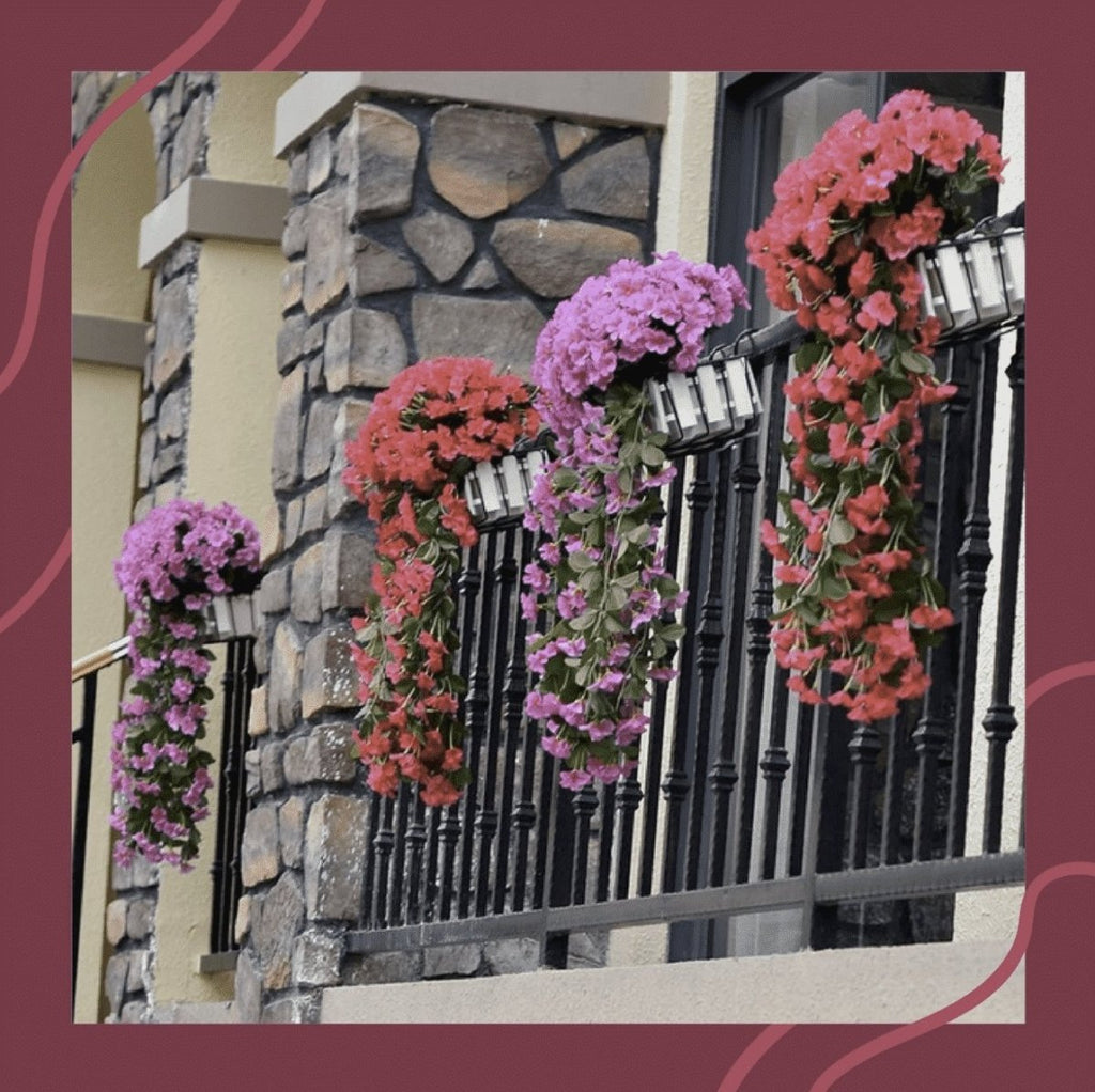 Vivid Artificial Hanging Orchid Bunch - Cartnoova