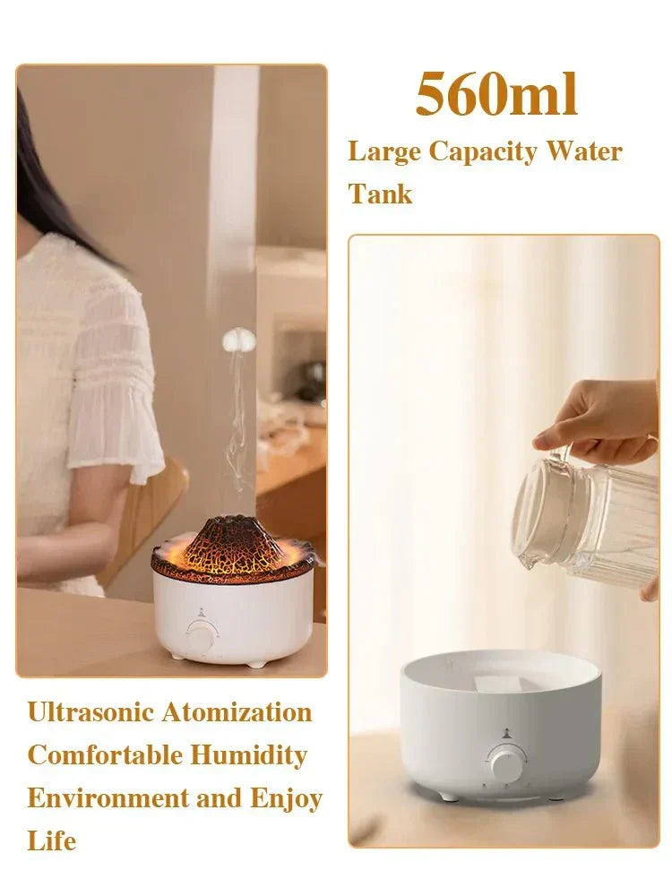VolcanoVapor™ - Fire Flame Air Humidifier - Cartnoova